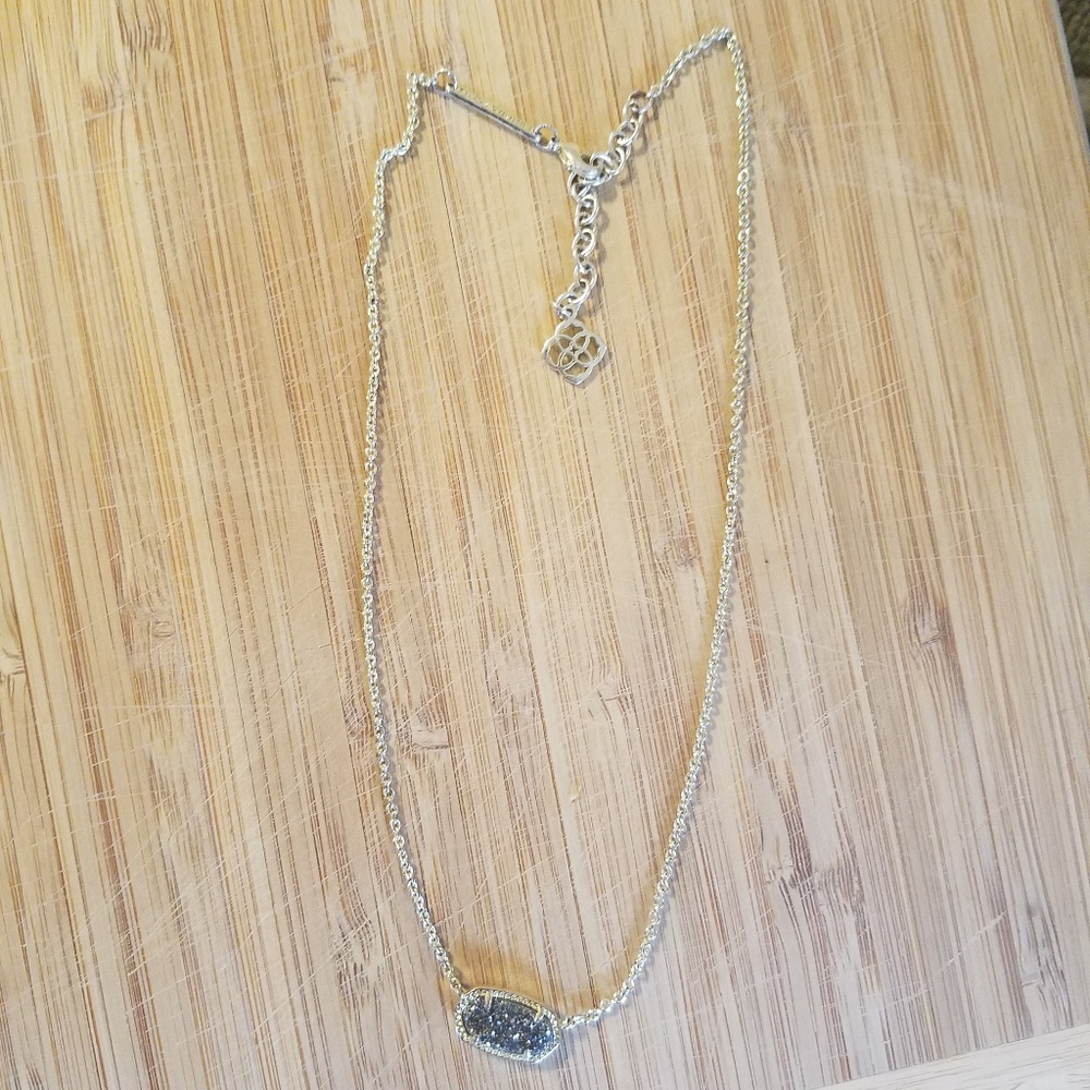 Dark Druzy Kendra Scott Elisa Necklace